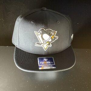 Pittsburgh Penguins Flat Brim Primary Logo Snapback